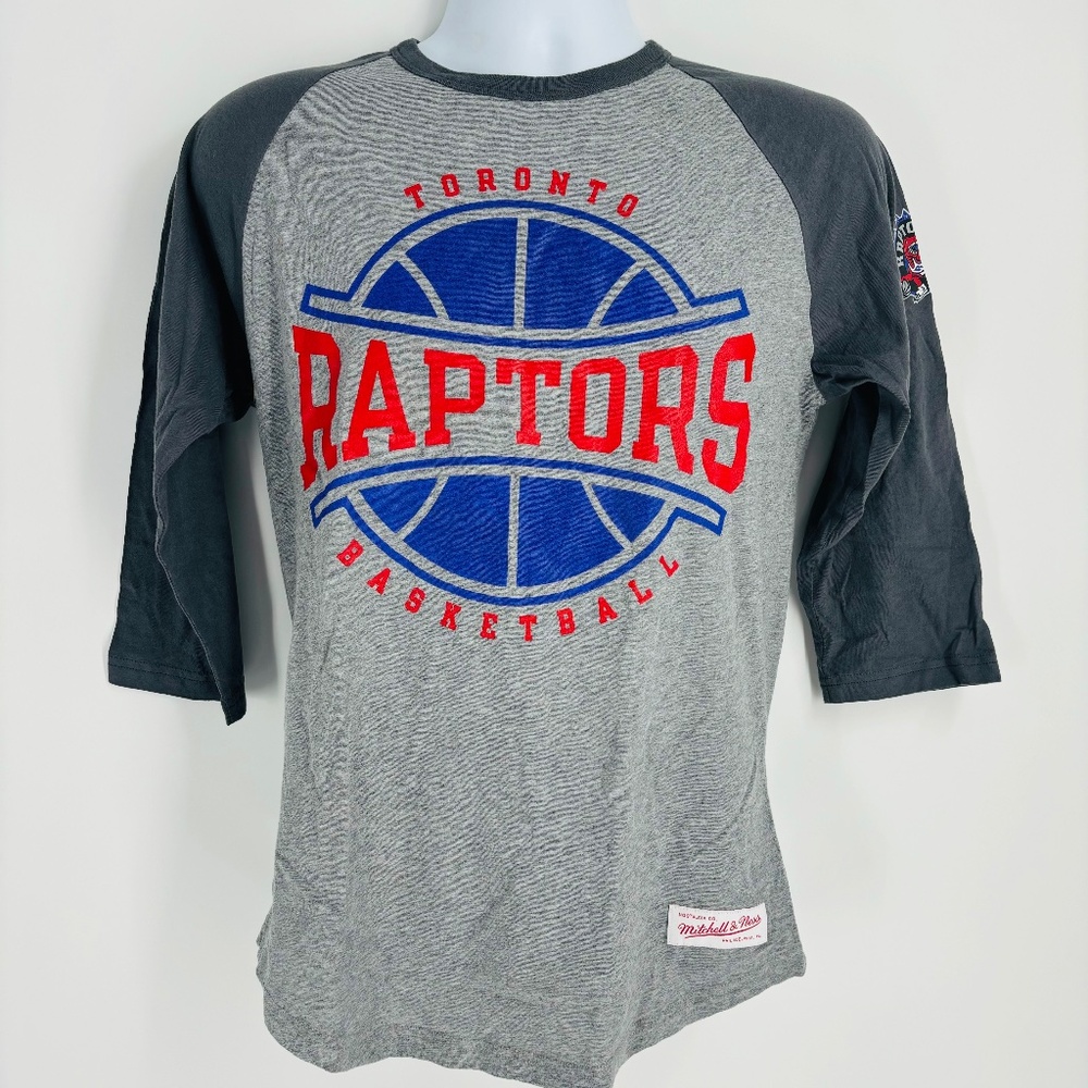 New Men's Toronto Raptors Mitchell & Ness 3/4 Sleeve Shirt – Stylish Fan Gear!
